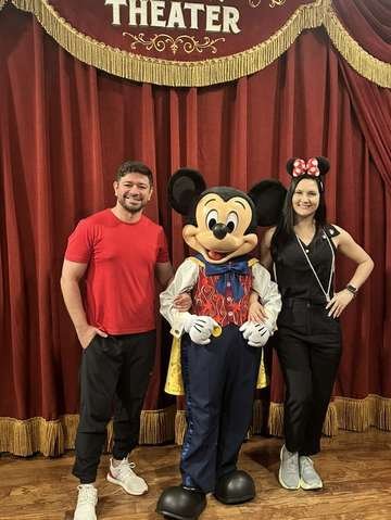 Gleriston e Dayse na Disney